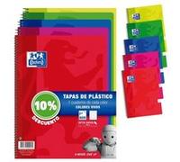 Oxford – Cahier Multicouleur A4 quadrillé 80 feuilles 90 g – Lot de 5