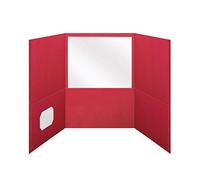 Oxford papier Tri-Fold Poche des dossiers, Lettre Taille, Rouge, 20 par boîte (59811)