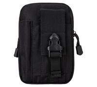 Oxford Pochettes en toile Sac banane multi-usages pour camping en plein air Sac de téléphone avec attaches pour la randonnée, le camping, le sport, Noir