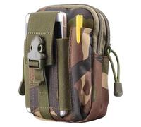 Oxford Pochettes en toile Sac banane multi-usages pour camping en plein air Sac de téléphone avec attaches pour la randonnée, le camping, le sport, Motif camouflage
