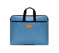 Oxford Porte-documents avec poignée, format A4, porte-documents, accordéon, sac de rangement, convient pour l'école, la maison, les affaires, 30,5 x 38,1 cm (bleu)
