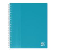 OXFORD Porte fiches bristol A5 School Life 80 vues / 40 pochettes Couverture Polypro Bleu turquoise