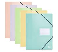 Oxford Porte-vue School Life A4 80 vues (40 pochettes) Couverture polypro Pastels Élastique