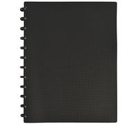 Oxford Porte-vues Variozip Memphis A4 – 60 vues / 30 pochettes amovibles – Polypro Noir