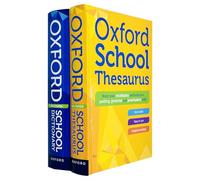 Oxford Primary School Dictionaries Collection 2 Books Set (Oxford School Dictionary & Oxford School Thesaurus)