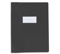 OXFORD Protège-cahier 17x22cm Strong Line opaque 15/100è + coins renforcés (30/100è). Coloris Noir