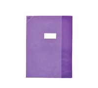OXFORD Protège-Cahier Strong Line 24x32cm avec Rabat Marque-Page PVC Translucide 15/100ème Violet