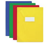 OXFORD Protège-Cahier Strong Line 24x32cm PVC Opaque 15/100ème Coloris Assortis