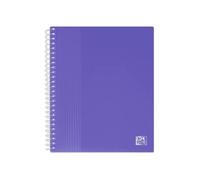OXFORD Porte fiches bristol A5 School Life 80 vues / 40 pochettes Couverture Polypro Violet