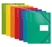 OXFORD Protège-Documents avec Elastique School Life A4 160 vues / 80 Pochettes Couverture Polypro Coloris Assortis