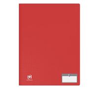 OXFORD Protège-Documents Memphis A4 80 vues / 40 pochettes Couverture Polypro Rouge