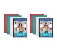 OXFORD Protège-Documents Polyvision A4 120 vues / 60 pochettes Couverture Polypro Opaque Coloris Assortis (Lot de 2)