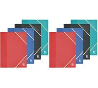 OXFORD Protège-Documents School Life Recyc+ A4 80 Vues / 40 Pochettes Couverture Polypro Recy oloris Assortis (Lot de 2)