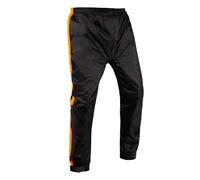 Oxford Rainseal Pant | Surpantalon imperméable pour Moto par Temps Humide, Noir/Orange, XXL