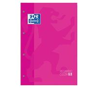 Oxford Recharge Fuchsia A4 80 feuilles quadrillées 5 x 5