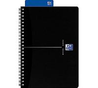 Oxford Réf N002982 Office Lot de 5 Cahier Couverture polypropylène Reliure intégrale 90 g/m² Ligné 180 pages A4 Noir (Import Royaume Uni)