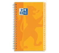 OXFORD Répertoire reliure spirale 11x17 cm 100 pages petits carreaux 5x5 papier 90g