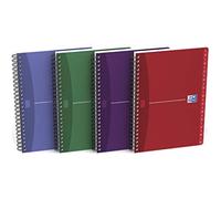 OXFORD Répertoire spirale 14,8x21cm 180p ligné 7mm Couv. souple Aléatoire