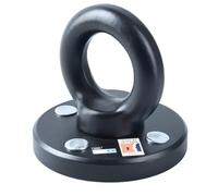 Oxford Ancre de fixation antivol Rota-Force LK400 Sold Secure Gold pour vélo et moto Noir