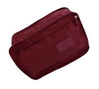 Oxford Sac à chaussures double couche en tissu pour voyage, sport, gym avec mailles ventilées et rangement spacieux à deux couches pour les voyages d'affaires, D, Taille unique
