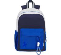 Oxford Sac à dos d'école pour enfant avec compartiment rembourré pour ordinateur portable - Pour l'école - Funky - Bleu marine