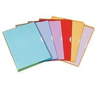 OXFORD Sachet de 10 Pochettes-Coin Fard'Liss A4 PVC Lisse Epaisseur 20/100ème Rouge