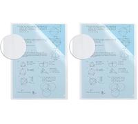 OXFORD Sachet de 10 Pochettes-Coin On The Go A4 Polypro Lisse Epaisseur 12/100ème Incolore (Lot de 2)