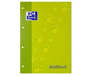 Oxford School Lot de 5 blocs de coloriage Format A4 100 feuilles Vert clair