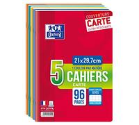 Oxford Scolaire 400019496 Cahier agrafé A4 96 Pages 90 G Lot de 5