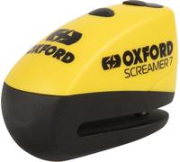 Oxford Screamer 7, blocage du disque de frein avec alarme Jaune/Noir Jaune/Noir