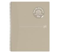 Oxford Spiralbuch Origins, DIN A4, Liniert, Beige 70 Blatt, Optik Papier, perforiert, Ohne Lochung, 1 Stück (400150004) Marque