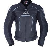 Oxford Strada Veste en cuir de moto, noir, Taille L