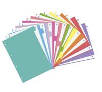 Oxford Strongline, séparateurs A4 Carton pour classeur. 10 positions, 10 couleurs différentes