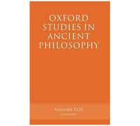 Oxford Studies In Ancient Philosophy