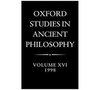 Oxford Studies In Ancient Philosophy