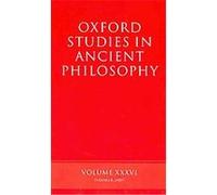 Oxford Studies In Ancient Philosophy