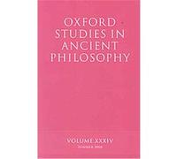 Oxford Studies in Ancient Philosophy, Oxford Studies in Ancient Philosophy