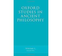 Oxford Studies In Ancient Philosophy, Volume 50