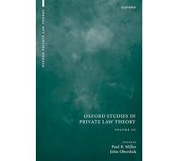 Oxford Studies in Private Law Theory