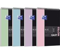 Oxford Studium Spiral Notebook EASYNOTES Pastel A4+ quadrillé couleur aléatoire 1pc