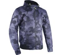 Oxford Super 2.0 Sweat à capuche de moto, noir-multicolore, taille S pour homme
