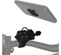Oxford Support pour téléphone portable Support pour guidon avec prise USB pour montage sur le guidon (