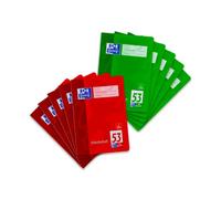 Oxford Systèmes d'apprentissage du vocabulaire, cahiers, cahiers d'école, entraîneur de vocabulaire, bloc-collège vocabulaire, papier aspect 90 g/m²(rot und grün)