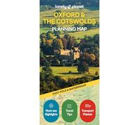 Lonely Planet – Oxford & the Cotswolds Planning Map – anglais – 2e édition