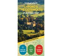 Lonely Planet – Oxford & the Cotswolds Planning Map – anglais – 2e édition
