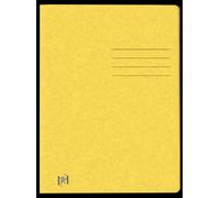 Oxford Top File+ A4 Flap Folder - Yellow/Black