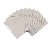 Oxford Top File + Lot de 10 chemises à élastiques A4 en carton extra résistant Beige