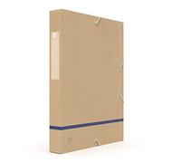 Oxford Touareg Boîte de Classement 24x32cm Dos 40mm avec Elastique Couverture carte recyclée Coloris assortis
