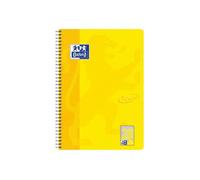 Oxford Touch A4+ Bloc Collège Reliure À Anneaux Métalliques 80 Feuilles - 160 Pages Linéature 28 Sun Yellow