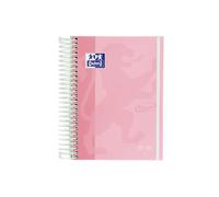 Oxford Touch Agenda 2025/2026, 1 jour par page, couverture extra rigide, 12 x 18 cm, espagnol, couleur rose pastel